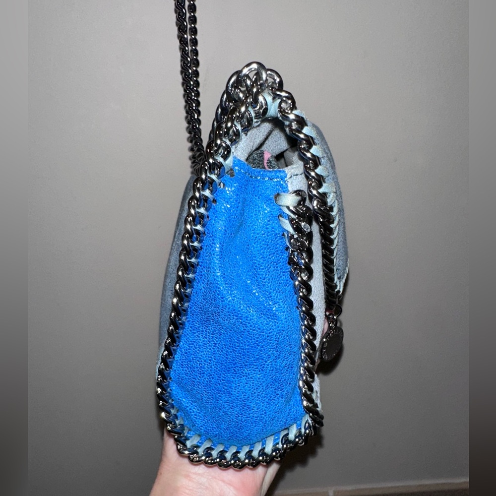 Stella McCartney Falabella Crossbody – Ice Blue Shaggy Deer | EUC 💎 - Picture 3 of 16